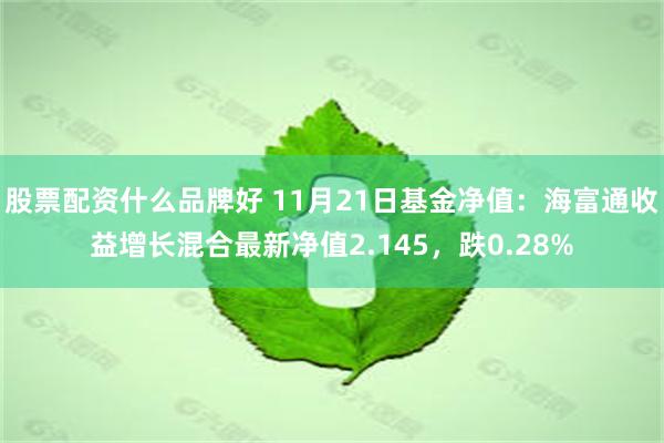 股票配资什么品牌好 11月21日基金净值：海富通收益增长混合最新净值2.145，跌0.28%